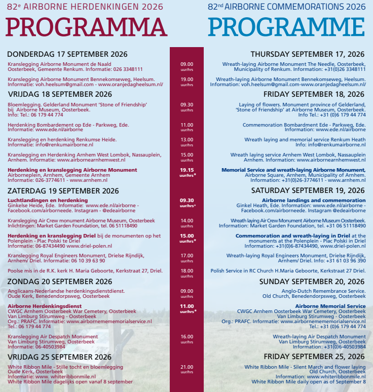 Image of Airborne Commemorations 2026 Programme